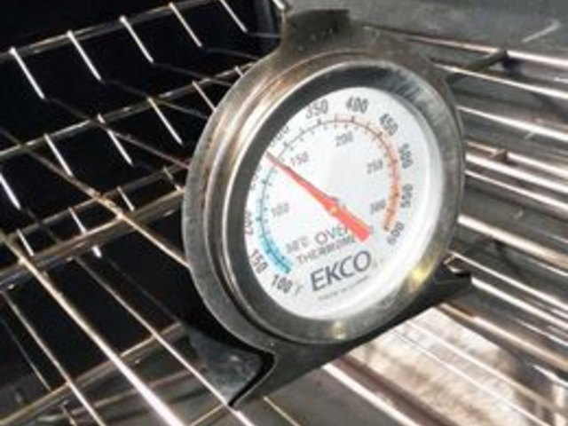 Check the oven temperature with an oven thermometer.