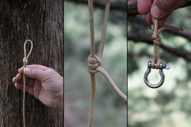Secure smaller shackle to adjustable lead.