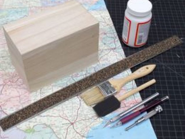 Decoupage supplies.