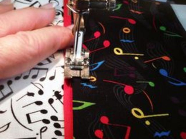 Make sure to topstitch close to the edge.