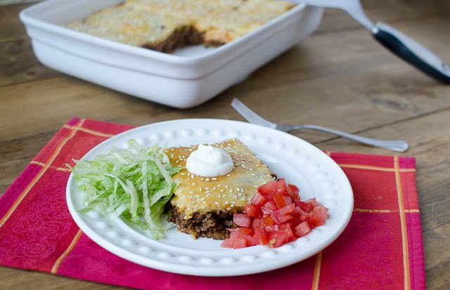 Put taco squares on the table tonight.