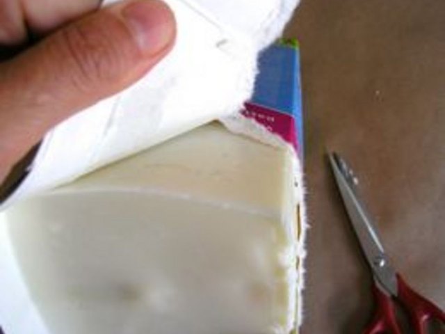 Tear away the carton.