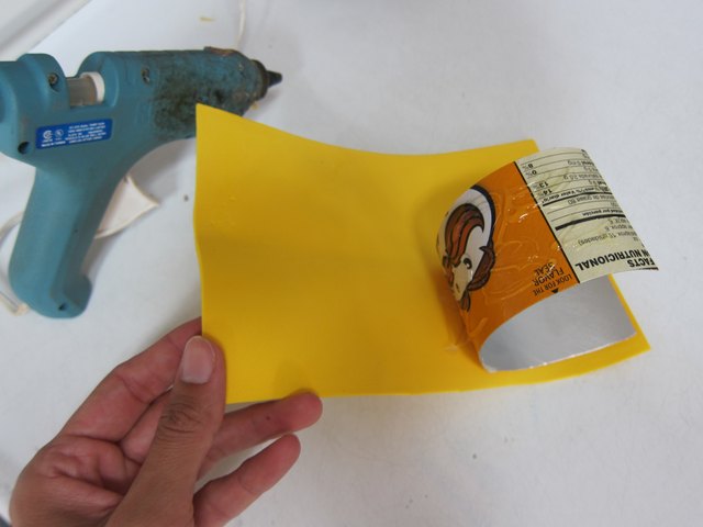 Cover cardboard with foam.