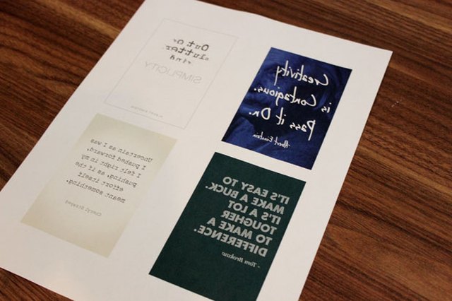 Print images in reverse