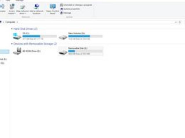 Your drive will be listed in File Explorer. Your drive will be listed in File Explorer.
