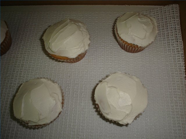 Frosted cupcakes