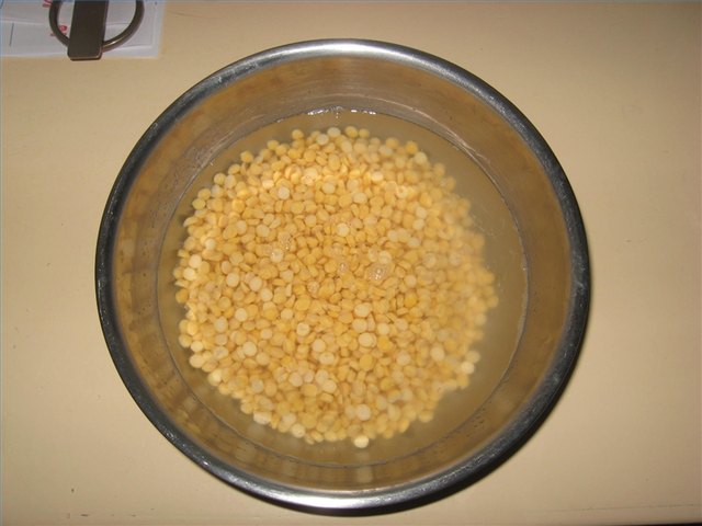 Rinsing the chana