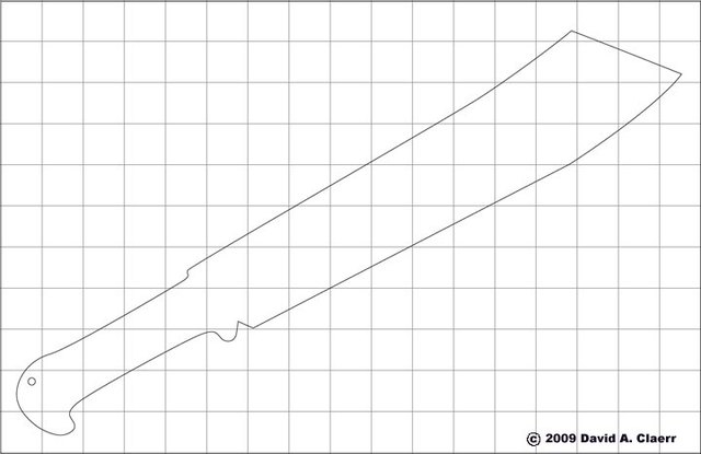 Knife template