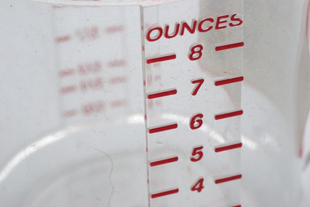 You can measure dry or wet ingrediants with a measuring cup.