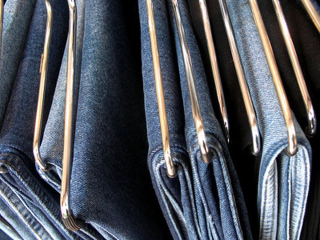 Shrink jeans with an iron if washing is not needed.
