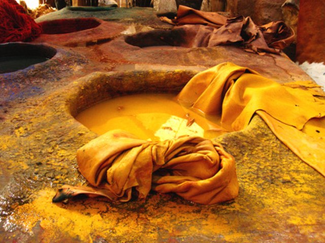 People have been making natural fabric dye for centuries.