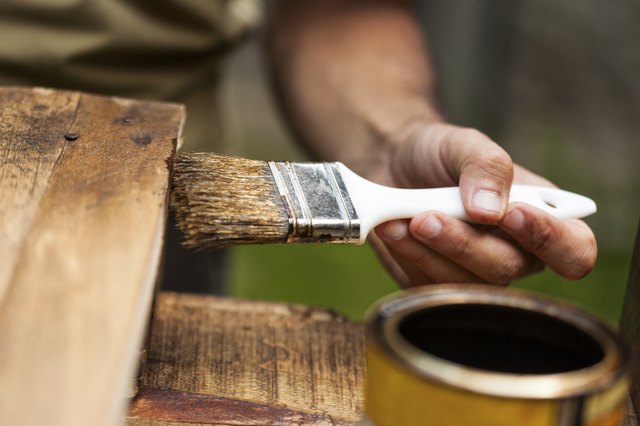 Prevent blotching and uneven staining by using a wood conditioner.