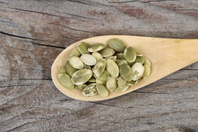 Spoonful of pumpkin seeds