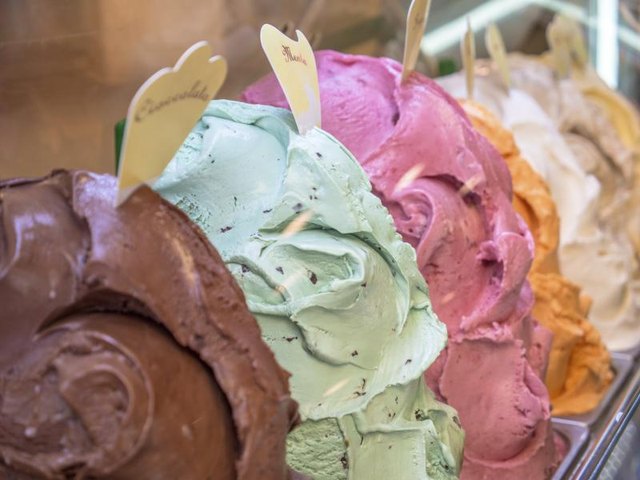 Close-up of gelato ice cream