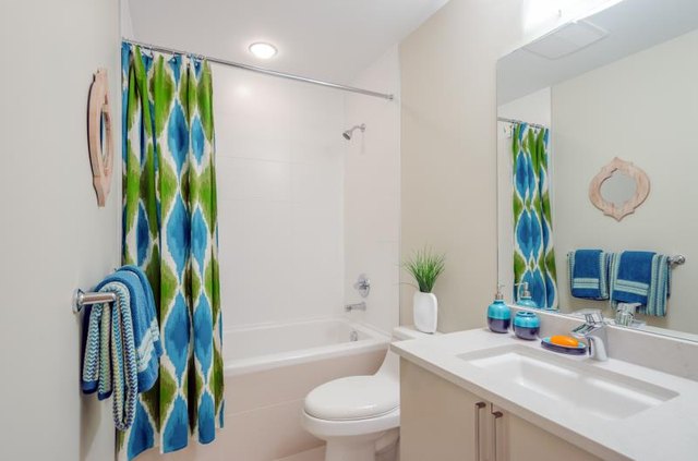 Bright, clean bathroom