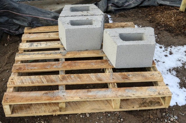 Pallets may be recycled and turned into vertical garden containers.