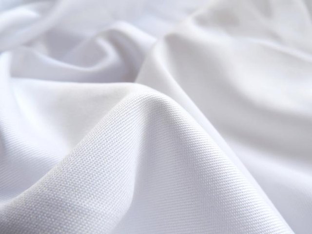 White cotton sheet.