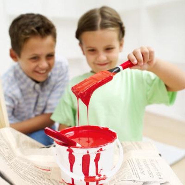 Treat paint stains immediately.
