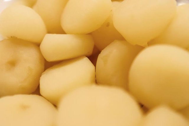 Close-up of water chestnuts