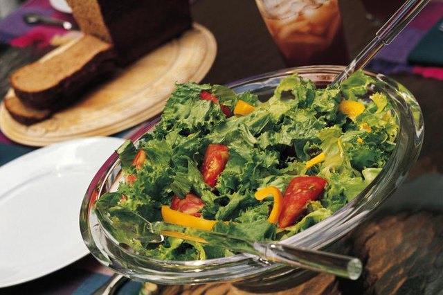 A tossed green salad.