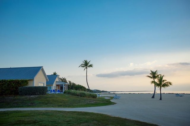 Calm morning beach view at Key Largo, Florida