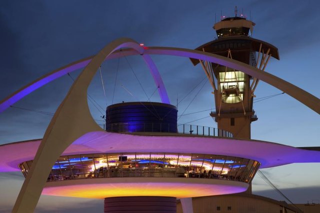 Air traffic control tower at LAX airport.