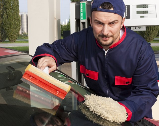 Take a window-cleaning lesson from your service station attendant.