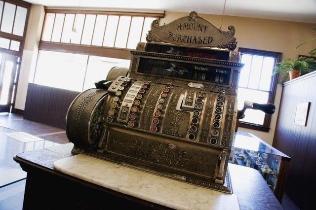 Vintage cash register.