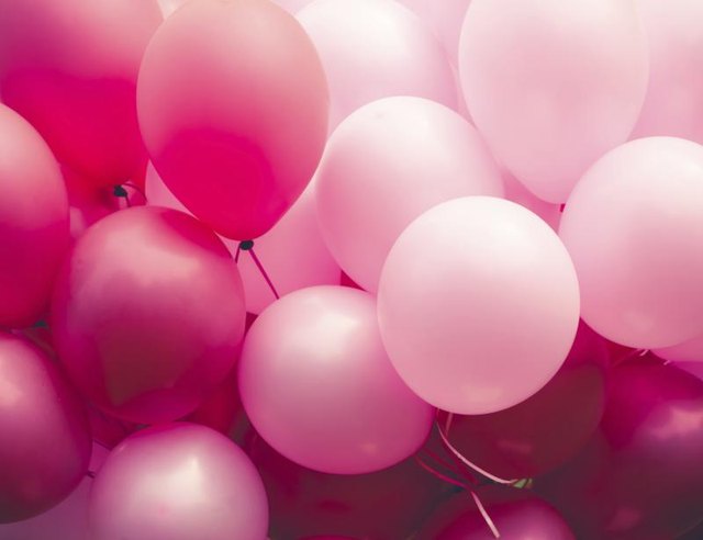 Pink balloons