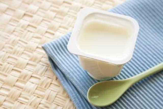 A cup of plain yogurt.