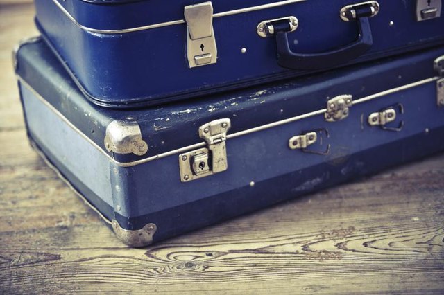 Packed suitcases for a traveling salesman.