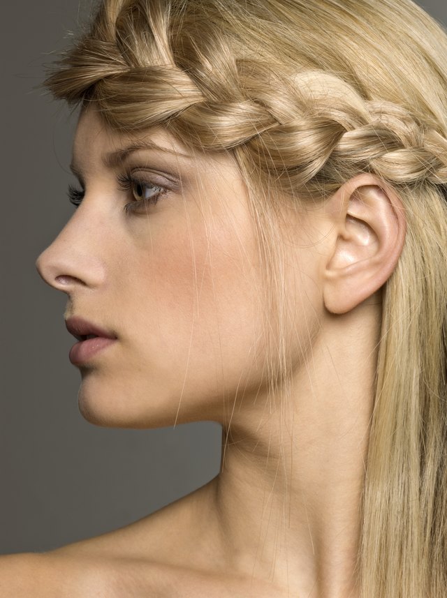 Get beautiful, shiny hair with regular condition and a heavy moisturizing treatment once a week.