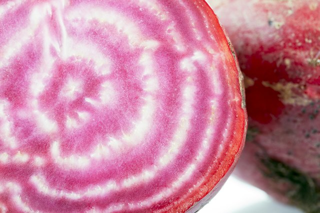 'Candy Cane' beetroot has white and pink layers.