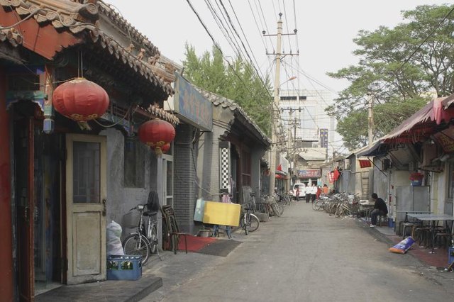 Alleyway in Beijing, China.