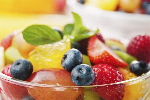 A bowl of fresh fruit.