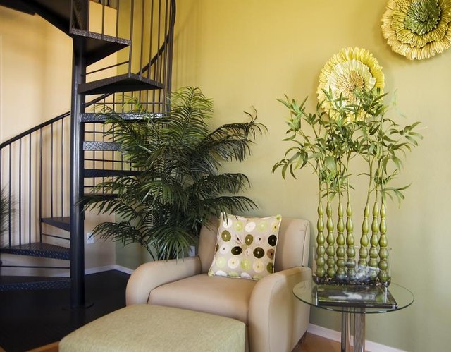 A room featuring Asian-inspired interior design