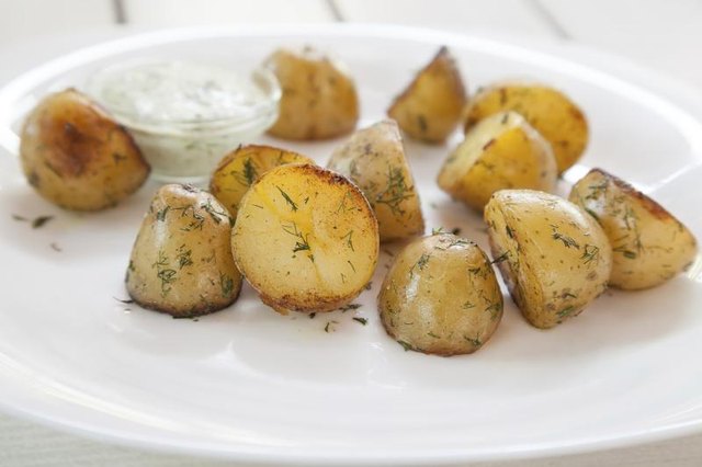 Cooked white potatoes