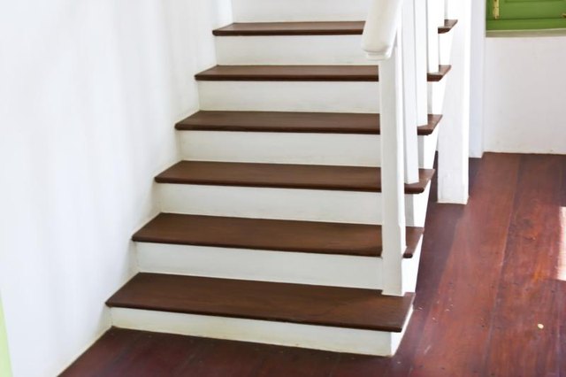 A staircase with usable space underneath it.