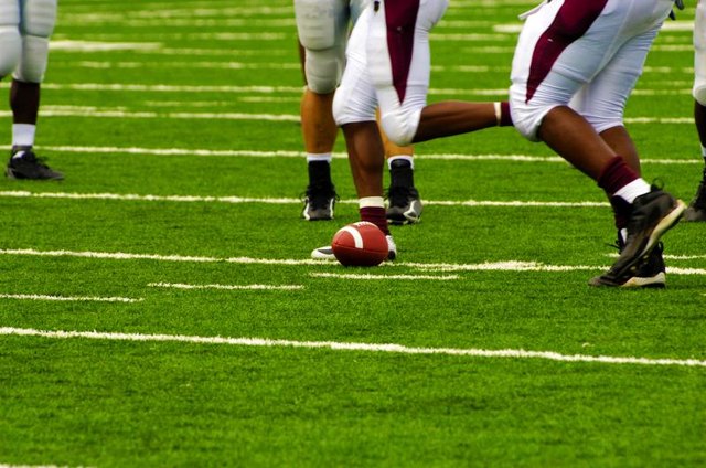 College football players.