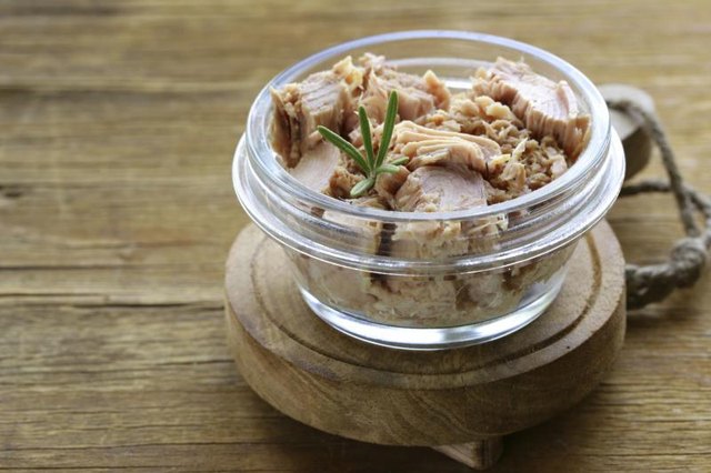 Small jar of tuna.