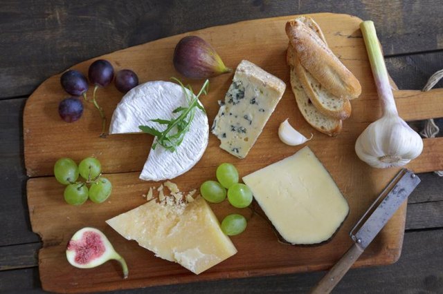 A cheese platter.