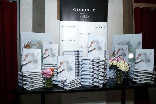 Cookbooks on display.