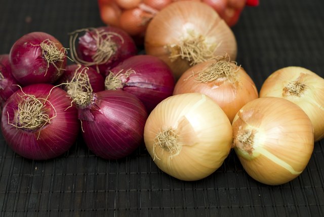 Bulb onions can be grown in 8- to 10-inch-deep pots.