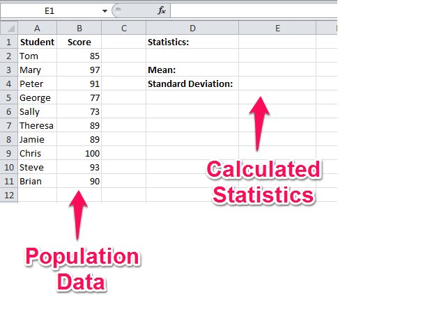 how to find standard deviation in excel graph