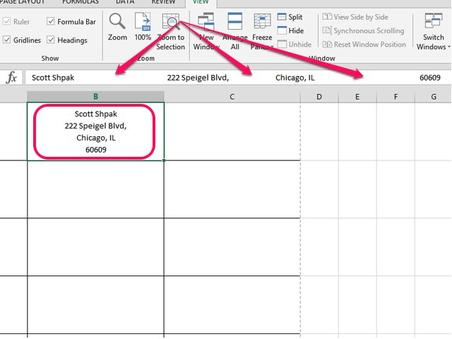 how to print address labels from excel spreadsheet