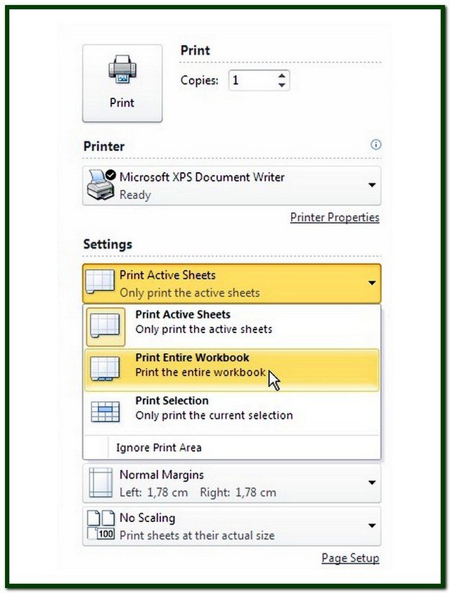 Print Multiple Worksheets On One Page Excel