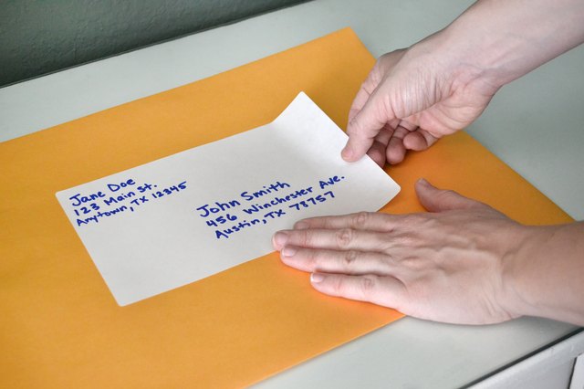 how-to-address-large-envelopes-with-pictures-ehow