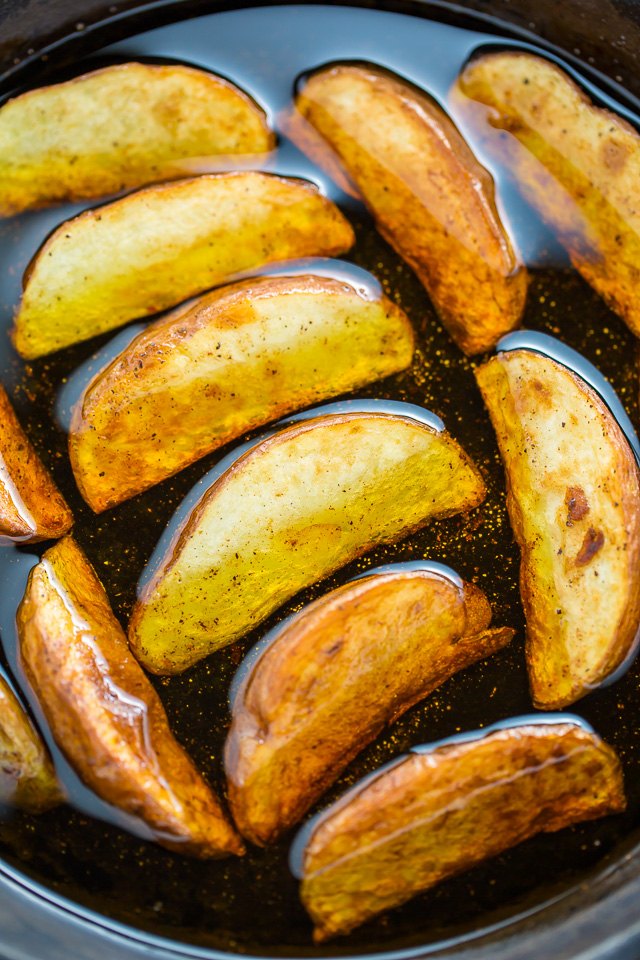 potato wedges pan fry frying oil manila ashley step