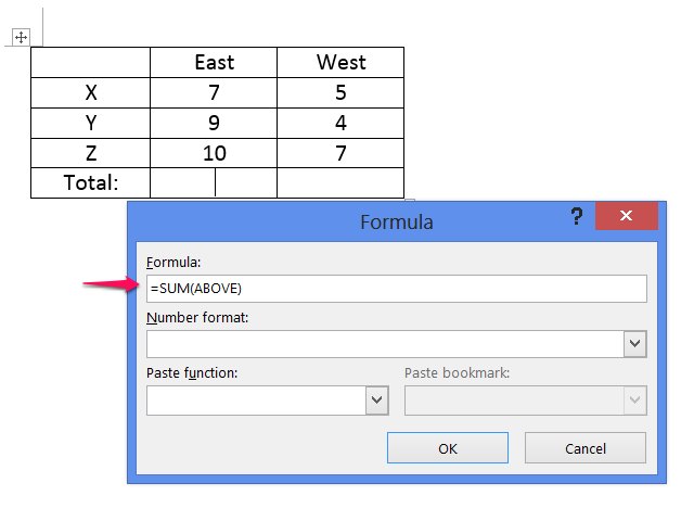 how-to-insert-the-sum-formula-in-a-word-table-ehow