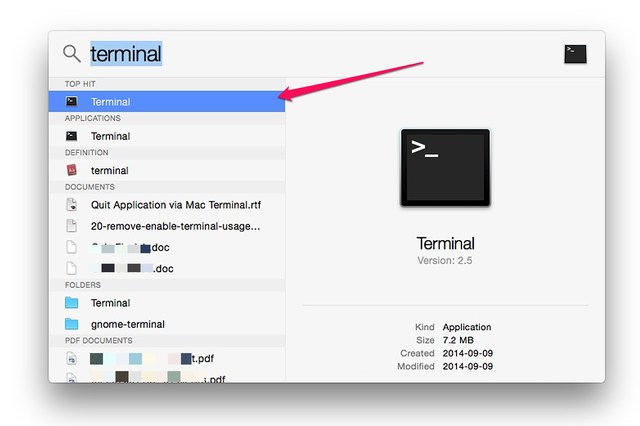 find large files mac os x terminal